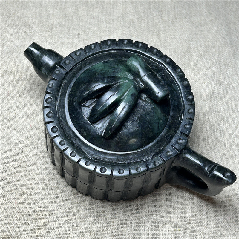 Yao Wangshi Bambus Topf tibetischen Schatz Meteorit Teekanne Bambus Tasse hand gefertigten Wasserkocher geschnitzten Stil