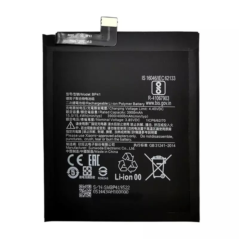Batterie de remplacement d'origine pour Xiaomi Redmi K20 Pro Mi 9T Pro ata 9T Redmi K20Pro, 100% mAh, 41 musicien 40, 4000 d'origine
