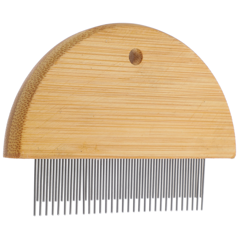 Wooden Cleaning Scrub Brush Grooming Tool Hair Comb Cleaning Tools Scraper Deshedding Bridegroom The
