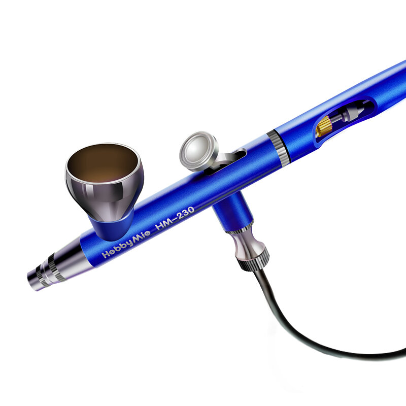 HM-230 malowany aerograf długopis ze sprayem dwufunkcyjny zbiornik w skali 0.2mm zestaw modeli do składania narzędzie do farba kolorująca DIY do lalek Anime SciFi