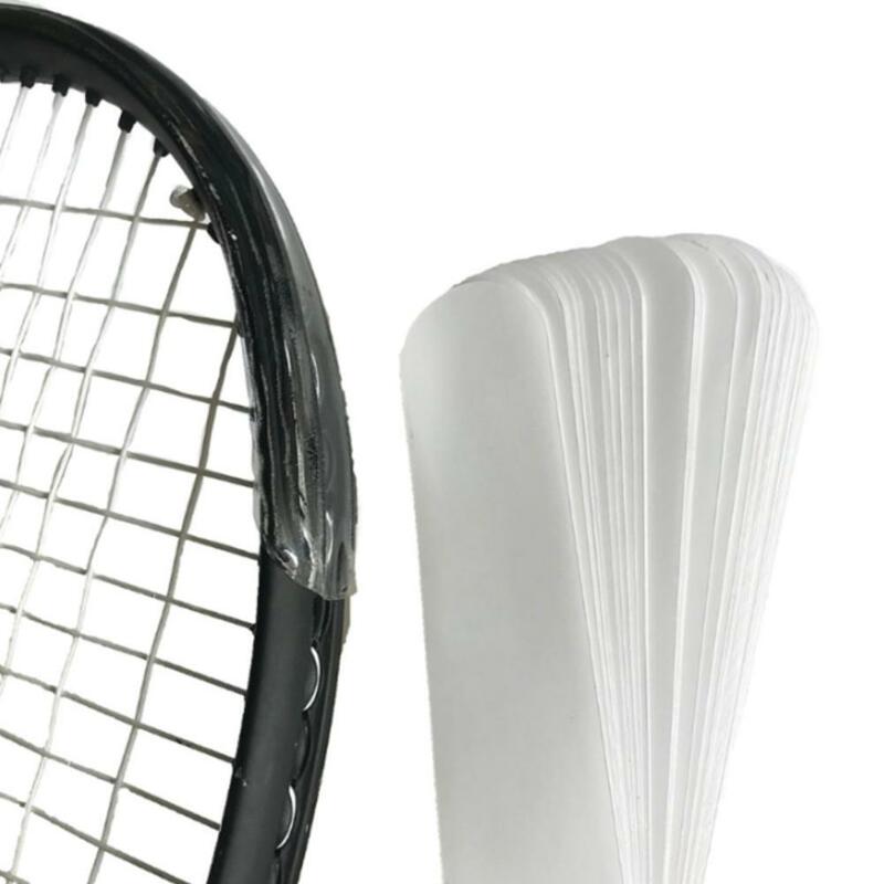 1 /3pc Transparent Tennis Racket Paddle Head Protection Friction Sports Tape Parts Sticker Protection Reduce Tape TPU O6K8