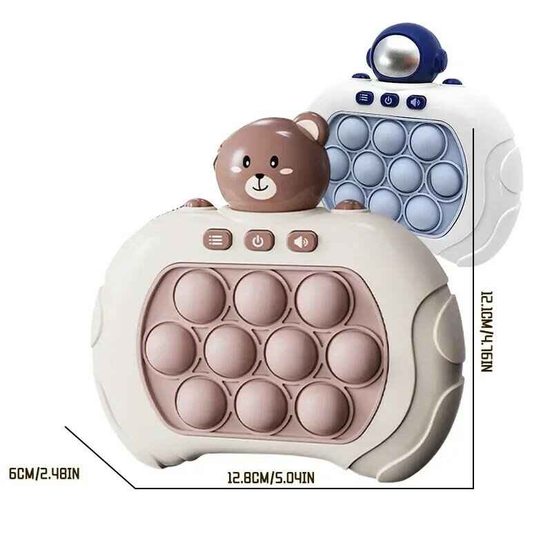 Mainan mesin permainan gelembung tekan cepat Pop mainan pemeras antistres mainan Fidget Pop gelembung sensor hadiah untuk anak-anak