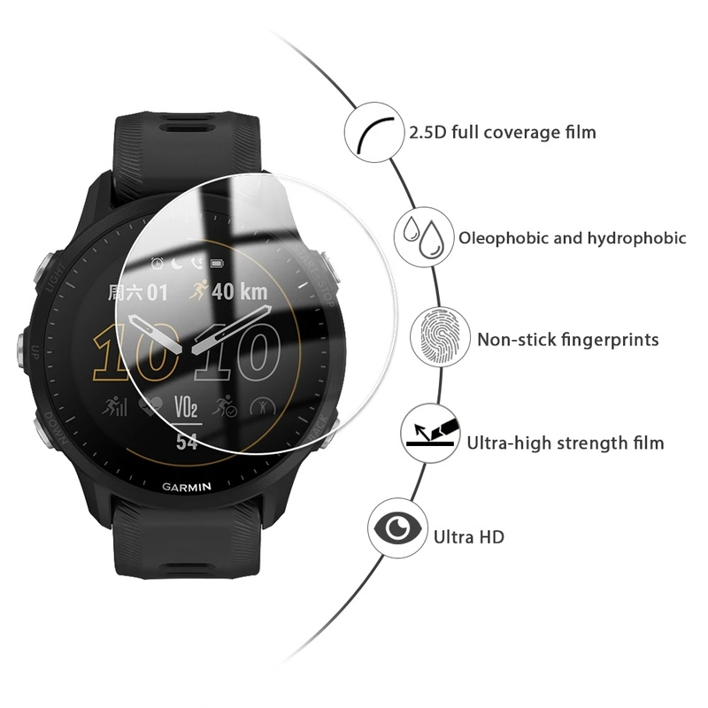 Szkło hartowane do Garmin Forerunner 955 255 255S muzyki ekran Smart watcha ochronna przeciwwybuchowe ochronne akcesoria foliowe