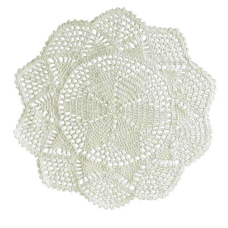 BomHCS  Crochet lace doilies wedding decoration placemats Kitchen coasters Bedroom crafts Multi-purpose vase MATS