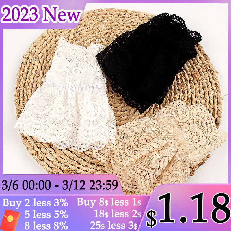Newest Lace Mesh Hollowed-out Crochet False Sleeve Cuff Elbow Sleeve Fake Sleeve Detachable Flare Cuff Hand Sleeve Decoration