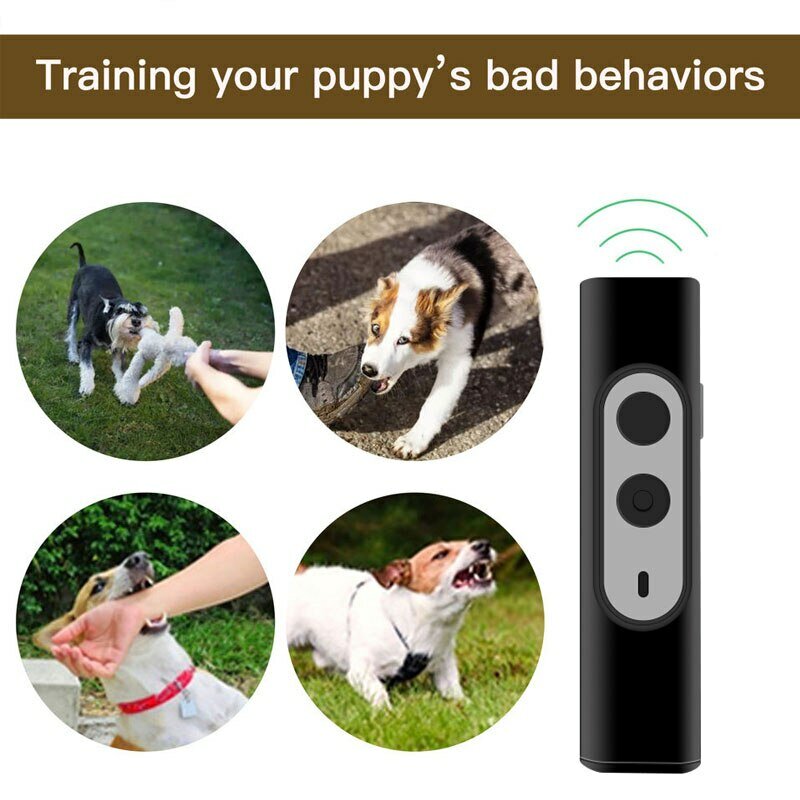 Dispositivo di addestramento del cane repellente per animali domestici ad ultrasuoni strumento Anti-abbaio deterrente per la corteccia portatile