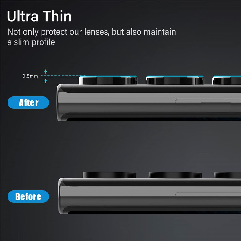 Для Samsung S24 S23 ультра Защита объектива камеры алюминиевый сплав металлическое Закаленное стекло пленка для камеры для Galaxy S22 ультра аксессуары