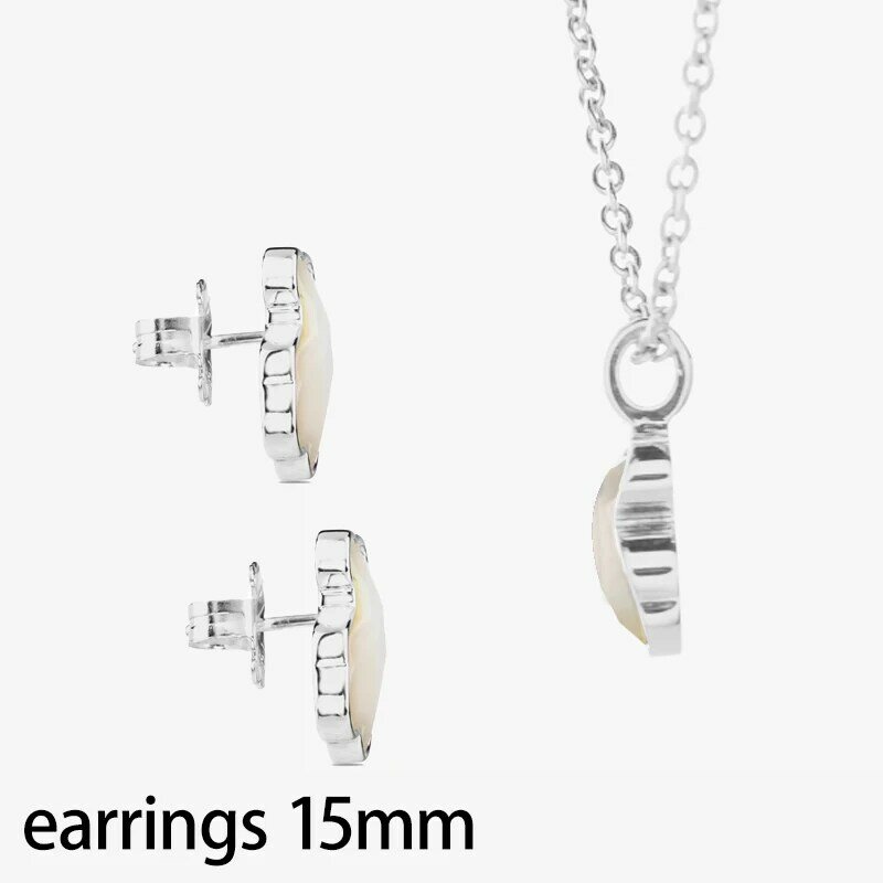High quality spanish color CUTE Bears 925 silver  Earring Necklace set For women New product Ladies jewelry Gift