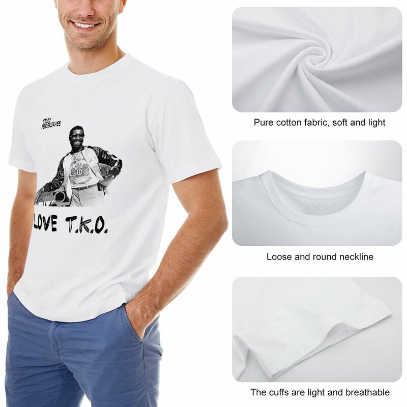 T-Shirt Teddy Pendergrass pour homme, vêtement court et mignon