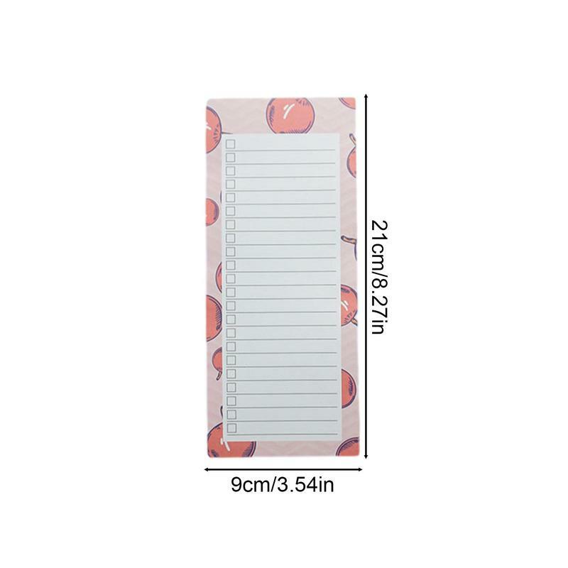 Magnetyczny notatnik z listą zakupów na lodówkę z listą zakupów bezpieczny i bezwonny notatnik z notatkami do przypomnień o spotkaniach w szafce