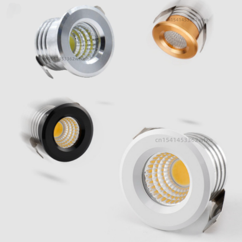 Miniluz empotrada LED regulable para techo, foco pequeño COB de 3W, 110V-220V, para armario familiar, sala de estar y Hotel