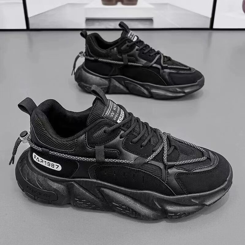 Zapatillas deportivas de marca para hombre, zapatos informales cómodos con cordones, transpirables, para correr y baloncesto, 2024