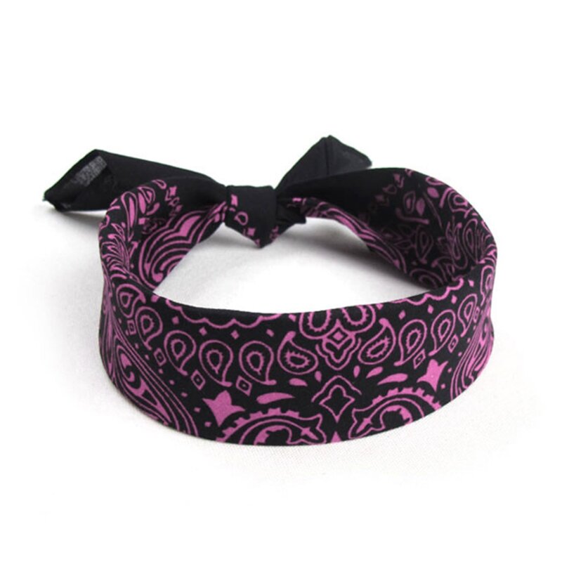 Pañuelos cuadrados Hip Hop doble Paisley diadema máscara ciclismo cuello corbata Headwrap