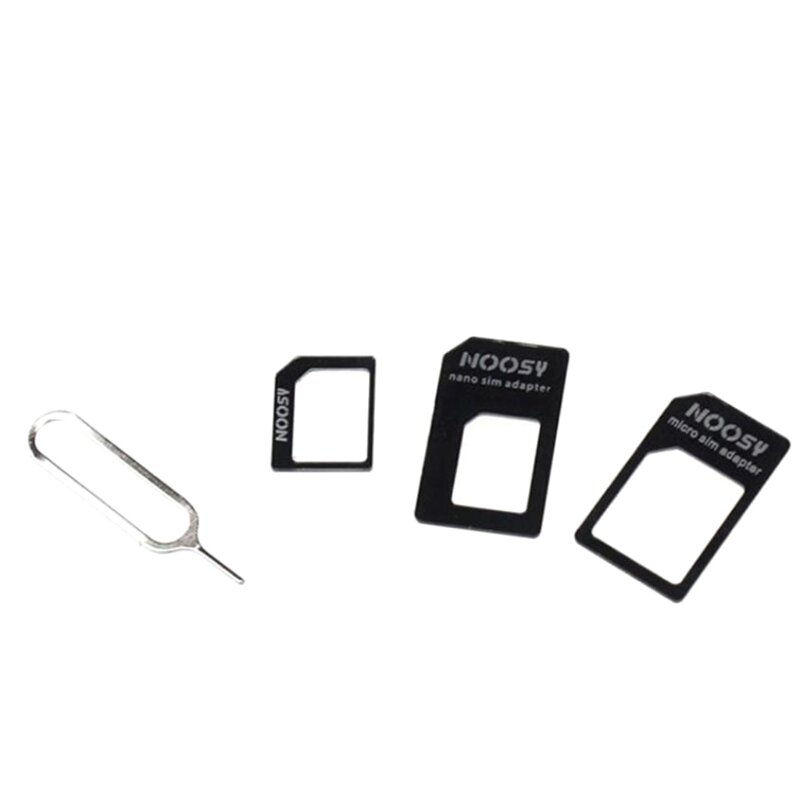 für Nano-SIM-Kartenadapter 4-in-1-Konverter-Kit zu Micro/Standard für alle Mobiltelefone