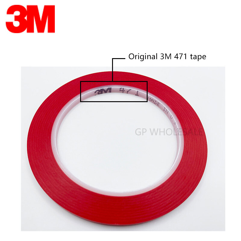 3m Premium Performance starkes Vinyl band Länge 33m Bündel Set zur Dekoration, Maskierung 5mm gelb schwarz blau weiß rot grün