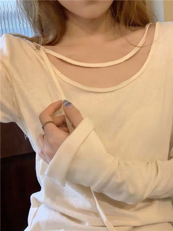 2 pezzi set donna irregolare Solid t-shirt Spaghetti Strap Mini abiti Hotsweet Tender allentato Casual Harajuku Fashion All-match