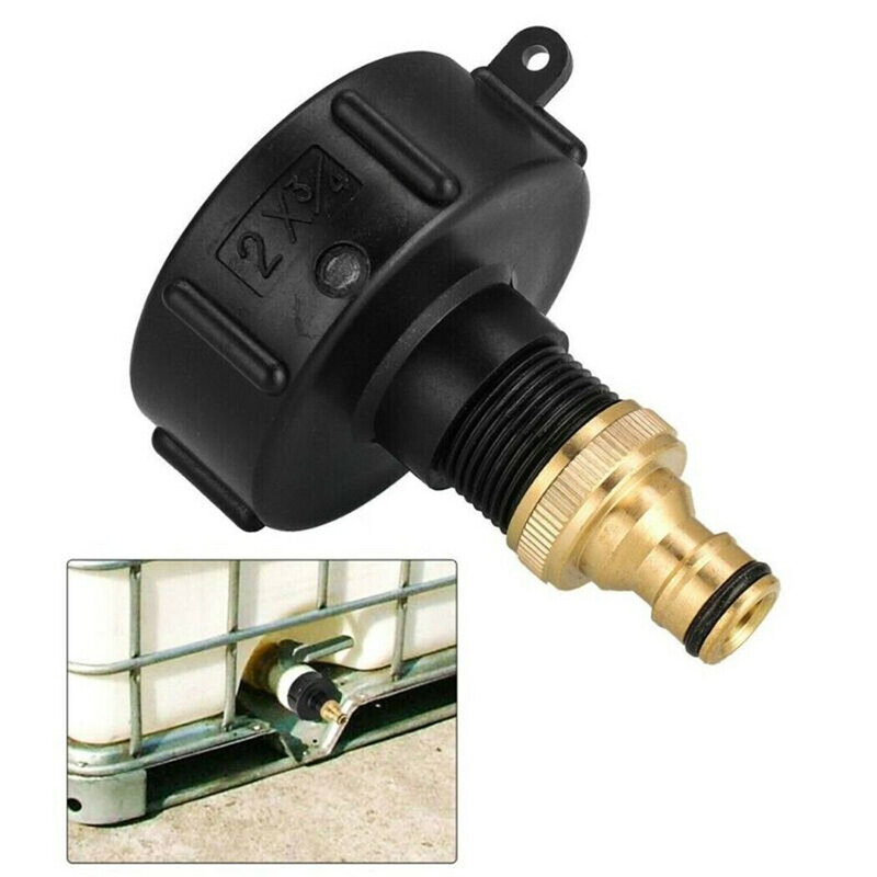 IBC Adapter 3/4in Adapter Valve Fitting Faucet For 640L - 1000L Container Tank Thread S60X6 IBC Tank Tap Rainwater Connecter