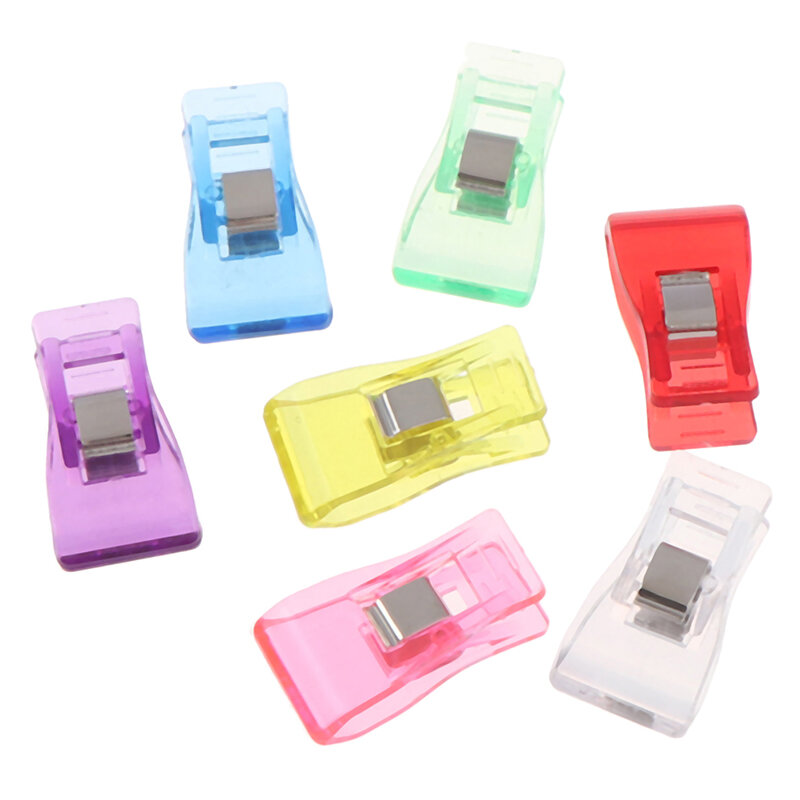 25PCS DIY Patchwork Plastic Clothing Clips Holder For Fabric Quilting Craft Sewing Knitting Garment Clips
