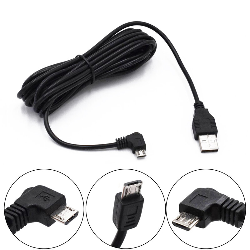 차량용 DVR 카메라용 충전 마이크로 USB 케이블, 범용 호환성, GPS 패드, 모바일 액세서리, 3, 5m, 11, 48ft