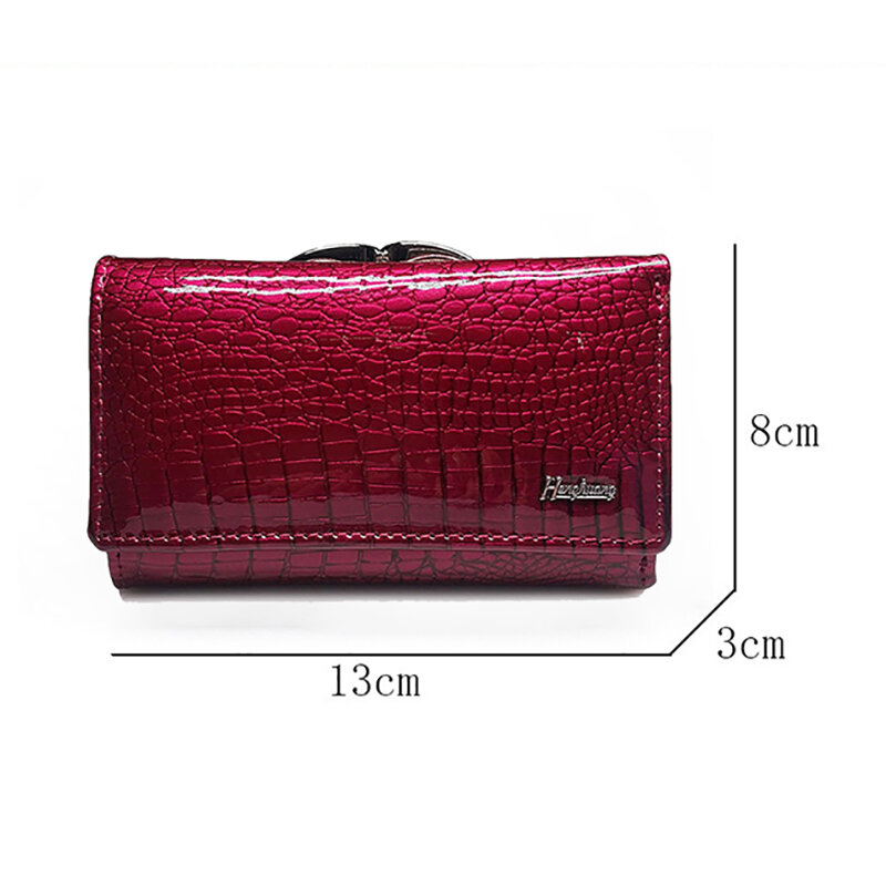 Echt leder Brieftaschen für Frauen Luxus Designer Brieftasche Damen Geldbörsen glänzend 2022 Mode Handtasche weibliche Serpentine Clutch Tasche