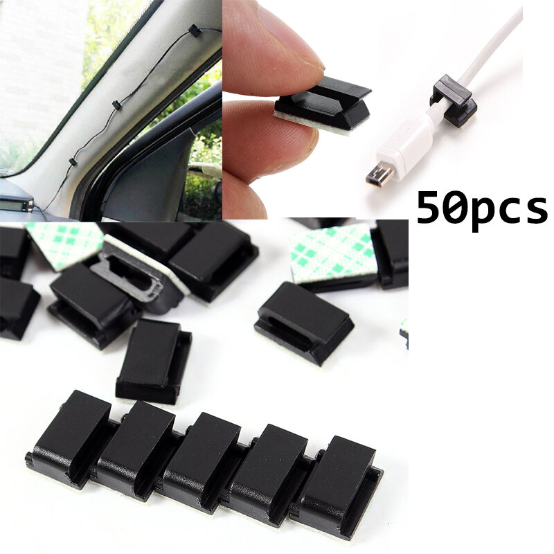 10pcs Single Hole Plastic House Office Car Wire Cord Wire  Cable Organizer Office Stationary Desk Set Accessories Supplies