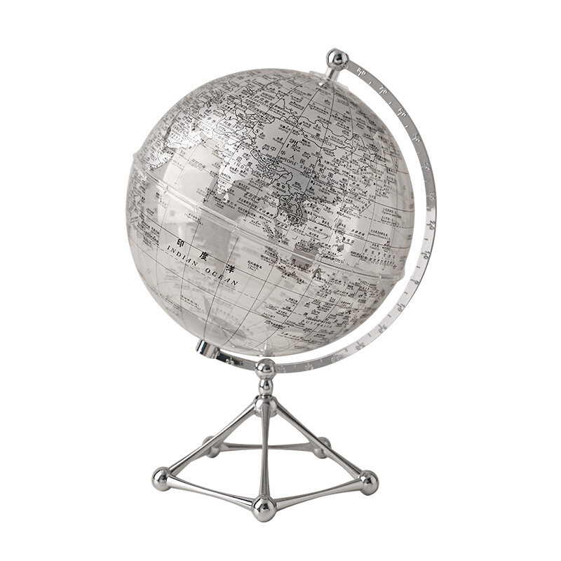 Desktop Decor Globe Geography Home Decor Accessories with Light World Globe Modern Learning World Map Educational Teaching