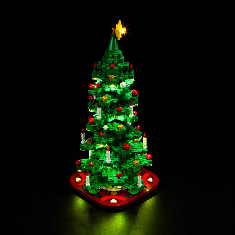 Фотообои для рукоделия, набор для Lego 40573, Рождественская елка (только фотосессия, без модели блоков)