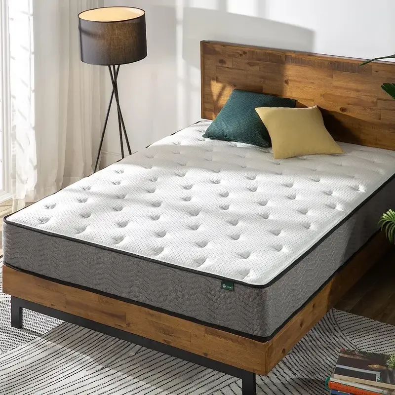 10 Inch Support Plus Pocket Spring Hybrid Mattress, Heavier Coils for Durable Support, Pocket Innersprings for Motion Isolation