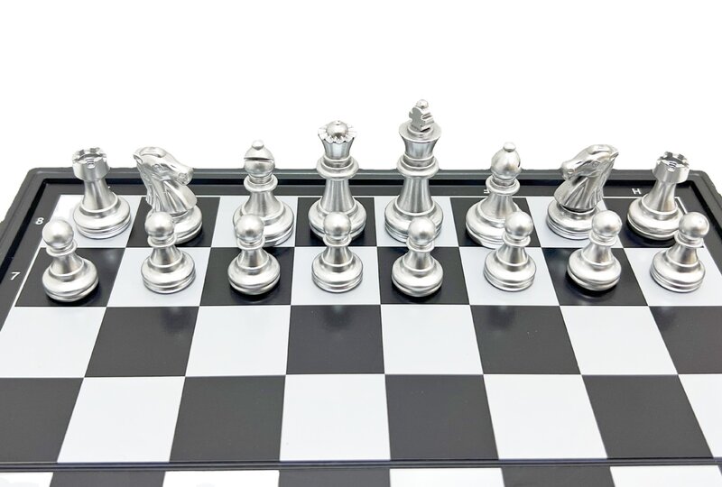 Quebra-cabeça Toy xadrez para crianças, jogos magnéticos, dedicados ao xadrez, dobrável