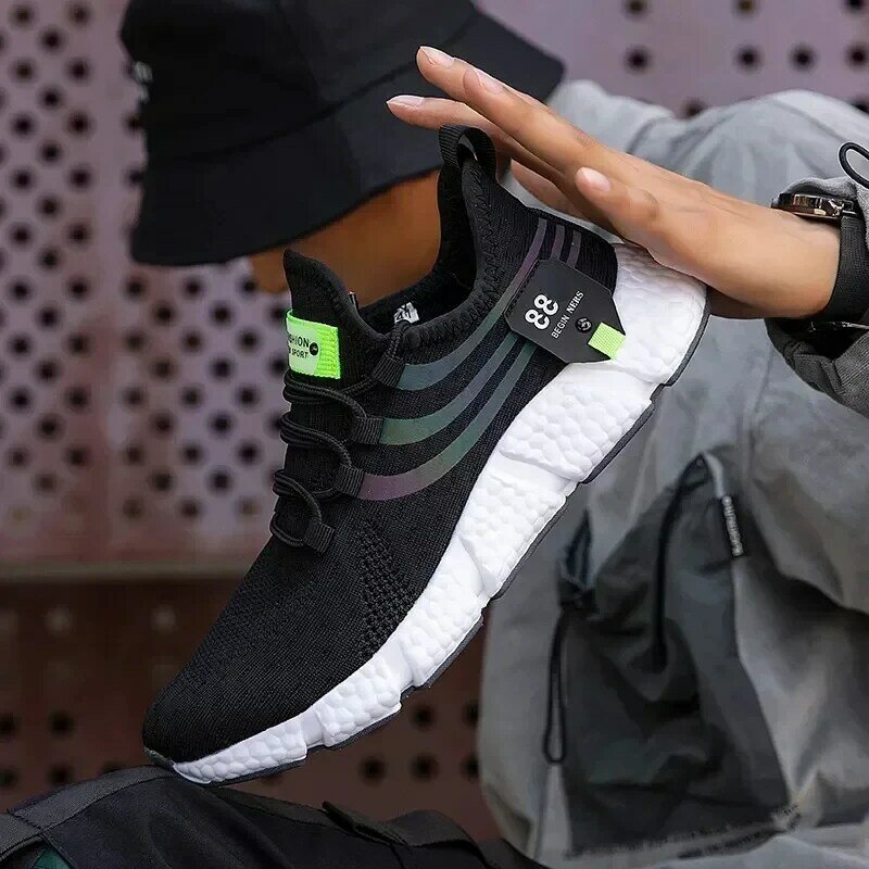 Sneakers Kualitas Tinggi Pria Sepatu Tenis Lari Fashion Pria Bersirkulasi Sepatu Kasual Klasik Nyaman Sepatu Wanita Zapatillas Hombre