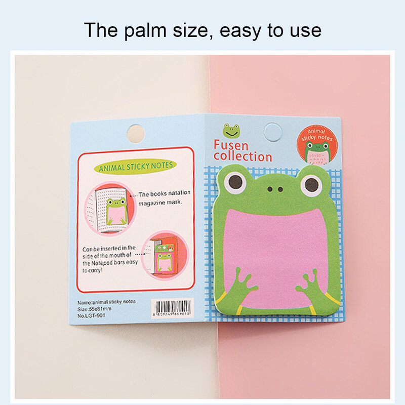 Cute Animal Sticky Notes for Students, Frigorífico Note Notepad, Student School Memo, Message Sticker for Pupils, Elephant