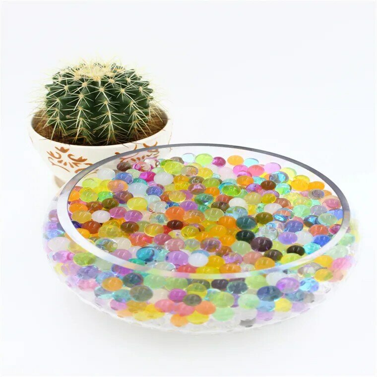 Grandes perles d'eau de sol en hydrogel cristal en forme de perle, boule de croissance de boue, jouet de mariage pour enfants
