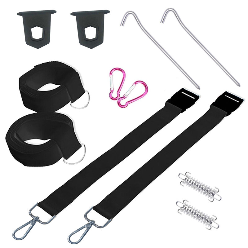 Fiamma-Kit de amarre de toldo tipo S, accesorio negro para F35, F45, F65, caravana, autocaravana, piezas de automóviles