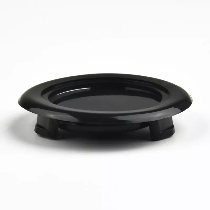Payung penstabil topi cincin PVC hitam, payung penstabil steker plastik teras luar ruangan hidup cincin lubang taman