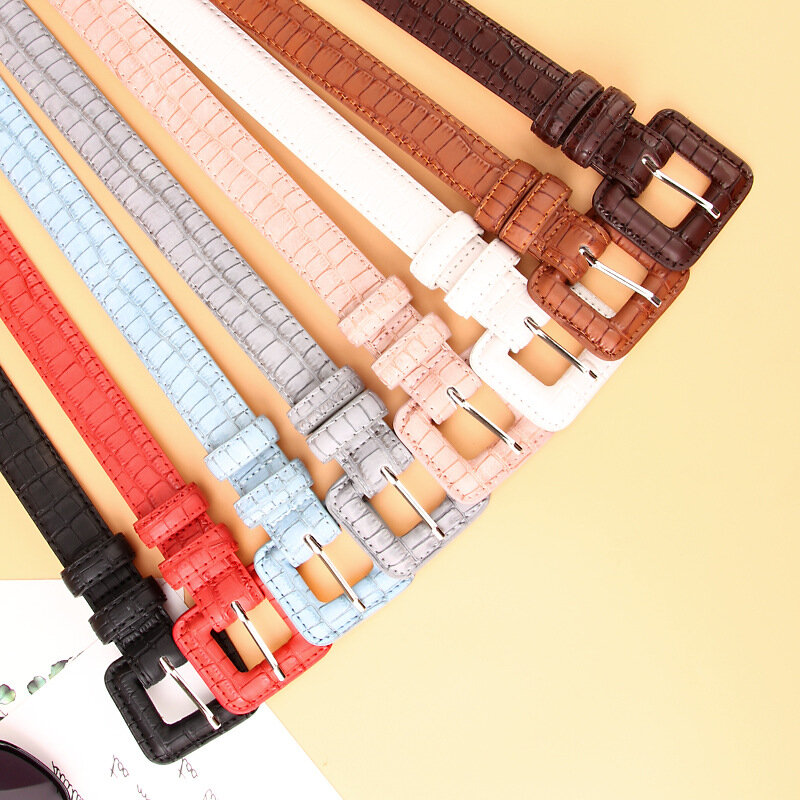 Cinturón con hebilla de paquete Simple para mujer, cinturones de moda para mujer, Jeans Retro de nicho femenino, estilo Ins