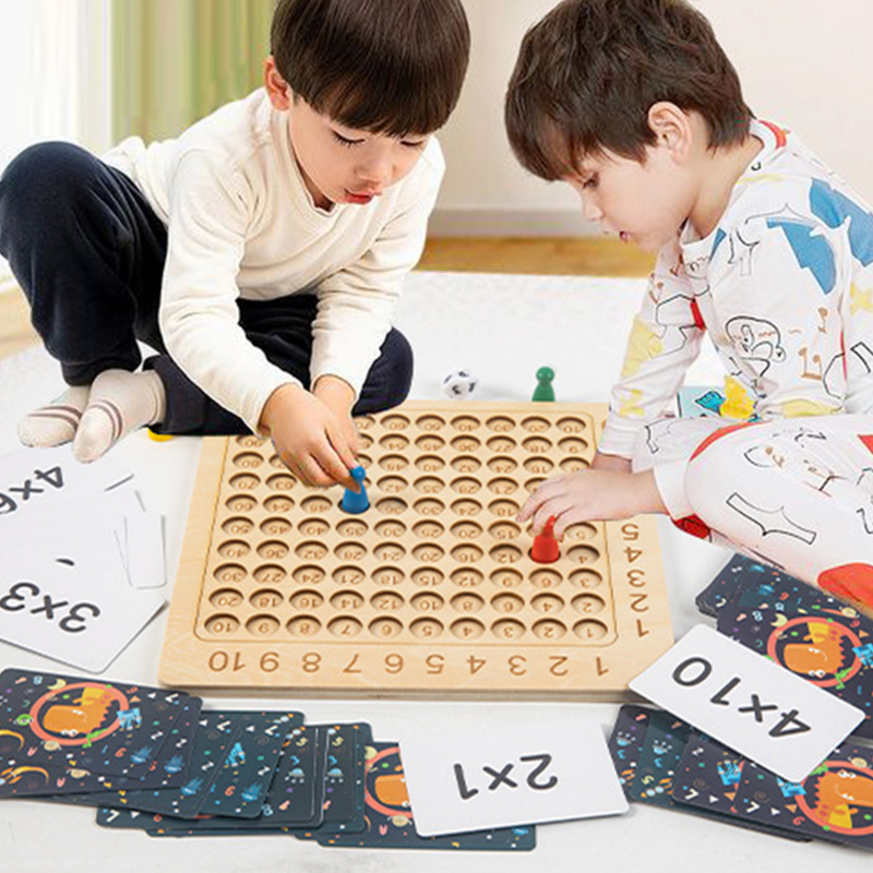 1 Набор настольных игр с умножением, детская игрушка с подсчетом, игра с умножением, математическая игрушка