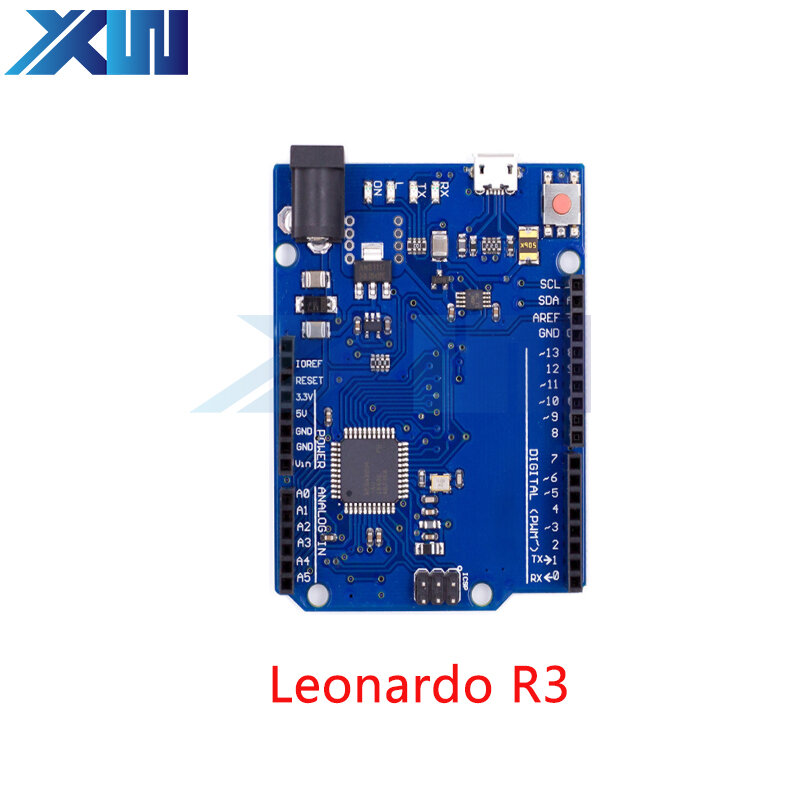 Leonardo r3-マイクロ開発ボード,USBケーブル付き,arduino互換,DIYスターターキット,オリジナル,atmega32u4