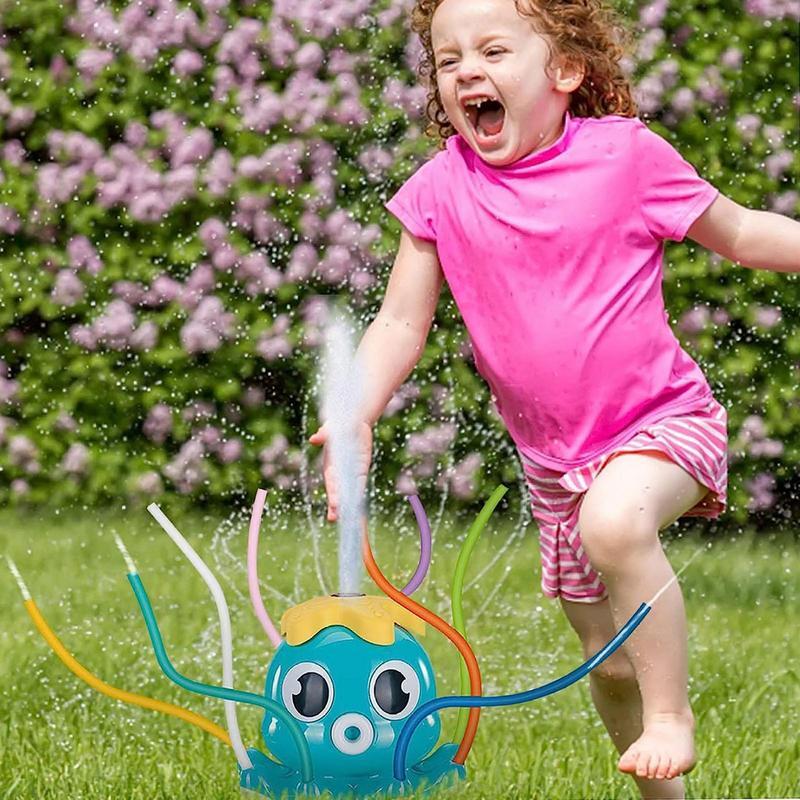 Mainan Sprinkler gurita untuk anak-anak, luar ruangan semprotan air Sprinkler taman mainan air anak-anak semprotan air Sprinkler mainan mandi bayi