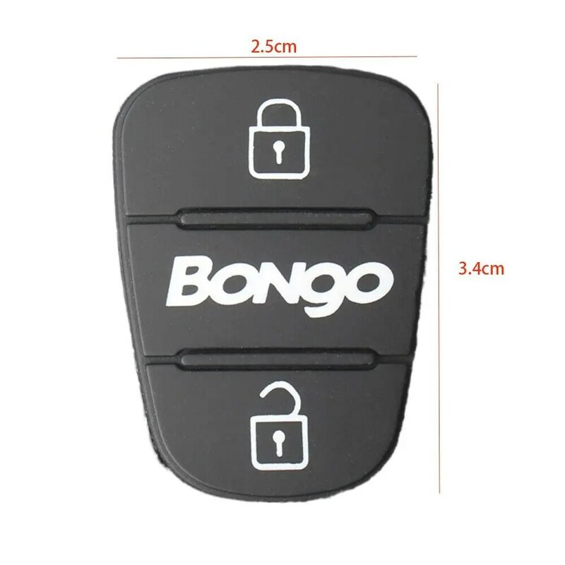 1 Stuks Flip Key Remote Auto Key Pad Rubber Pad Zwarte Auto Sleutel Fob Case 3 Knop Voor Hyundai Picanto/Solaris/ Accent/Tucson/Kia