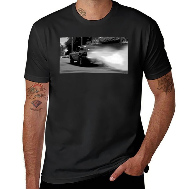 Bullitt kaus atasan lucu ukuran besar kaus lengan pendek pakaian estetika untuk pria grafis
