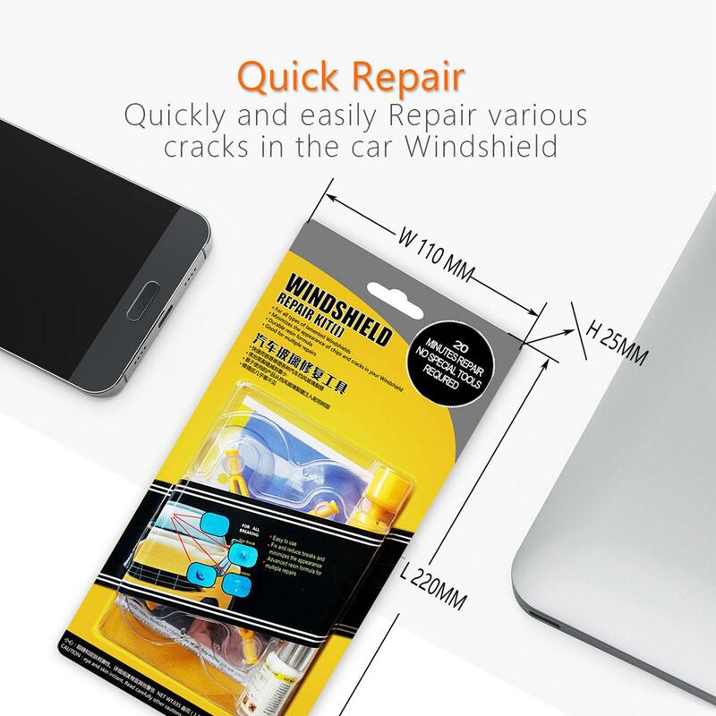 Kit de reparação pára-brisa do carro kit de reparação de crack diy acessórios para vidro rock chip estrela meia lua reparação