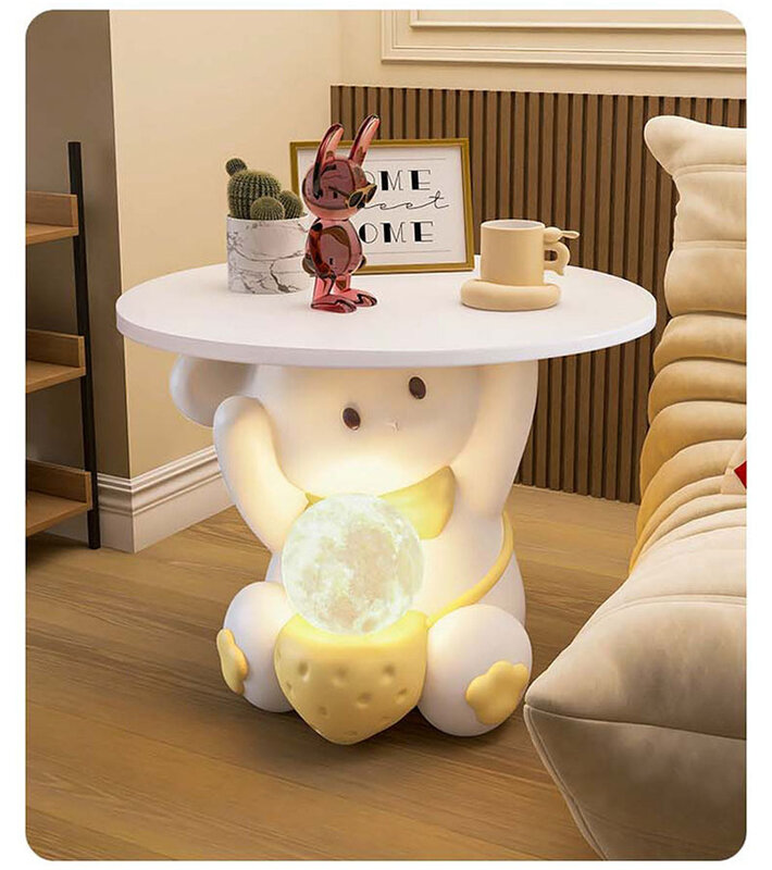 Милый боковой столик, прикроватный столик для гостиной, маленький стол, креативный от пола до потолка, Маленькие искусственные украшения