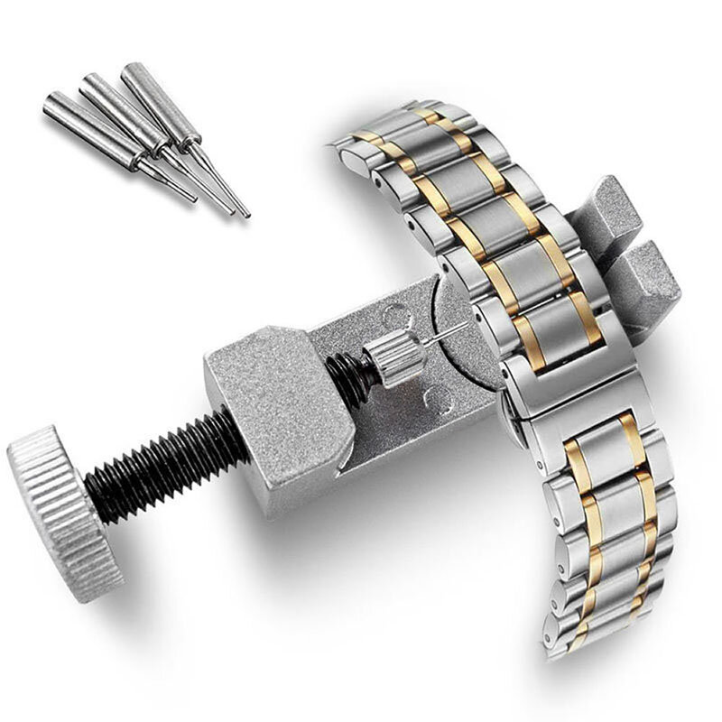 Horloge Band Band Link Pin Remover Reparatie Tool Voor Horlogemakers Met Pak Van 3 Voor Extra Pinnen Vervanging Remover Veer B