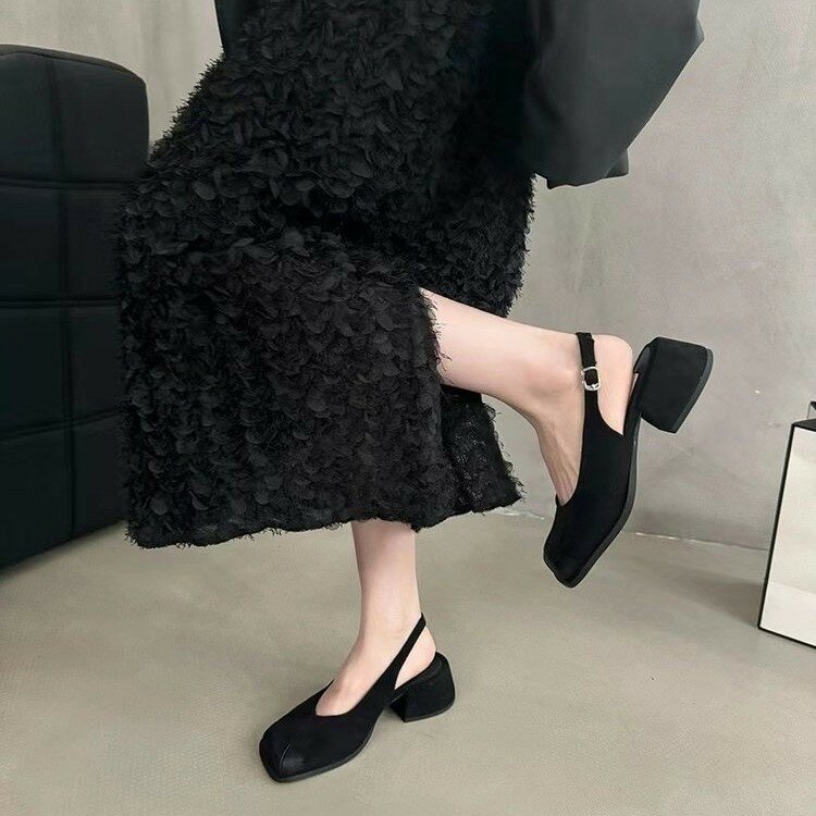 Hete 2024 Mode Lente Mary Jane Schoenen Dames Japanse Schoenen Mode Casual Gesp Enkele Schoenen Dames College Stijl Schoenen