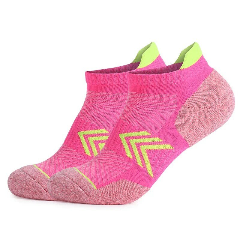 6 Pairs Women Running Socks Combed Cotton Thickened Towel Bottom Non-Slip Sweat-absorbing Breathable Sports Hiking Socks