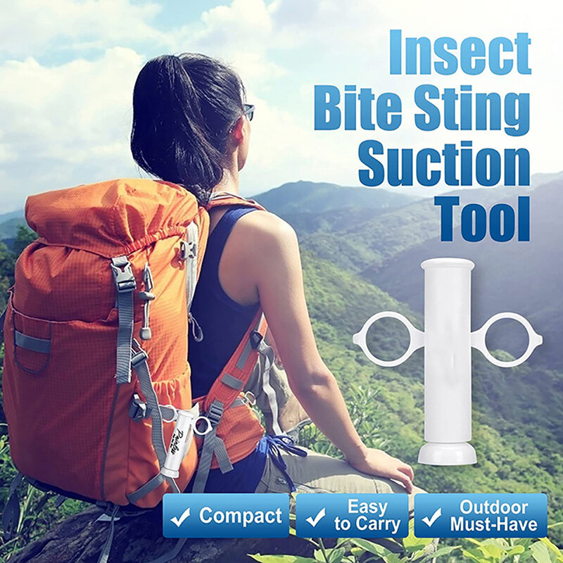 Insect Sting Sucker para Bed Bug e Bee, Safe Emergency Tool, Desintoxicante natural, Primeiros socorros ao ar livre, Aliviar a dor
