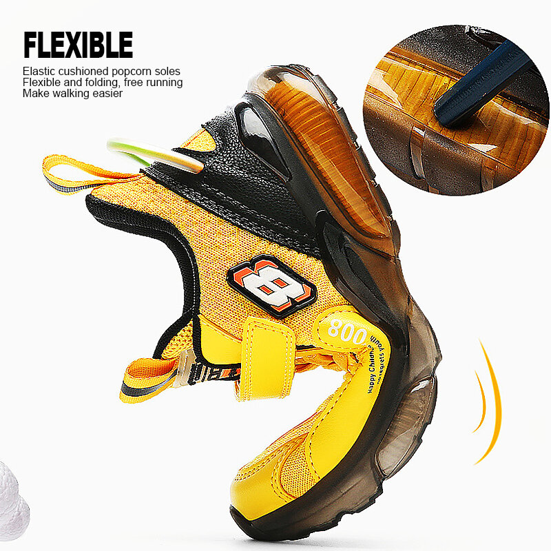 Zapatillas de deporte transpirables antideslizantes para niños, zapatos deportivos de malla para correr, Tenis informales para niños al aire libre