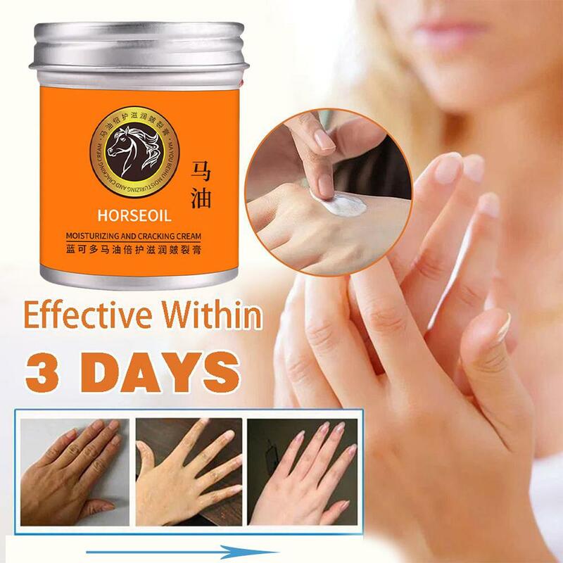 100g Moisturizing Horse Oil Hand Cream Preventing Dryness Cream Hydrating Hand Cream Nourishing Anti-Cracking Hand Care B4B0