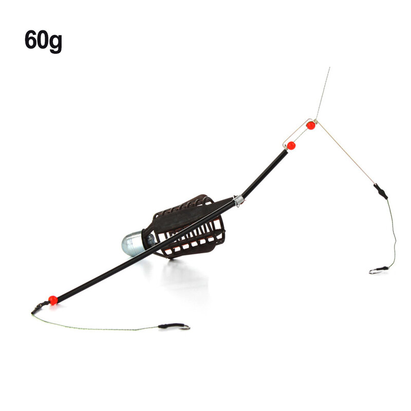 Plug and Play Terminal Tackle Bait Cage, prático de usar, 1X Preto Conveniente para Long-Range Throw, alta qualidade
