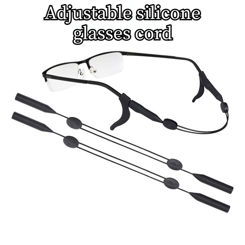 Elastic Silicone Eyeglasses Straps Sunglasses Chain Sports Anti-Slip String Glasses Ropes Band Cord Scalable Eyewear Holder New